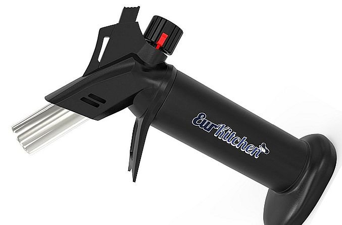 Best kitchen torch for creme brulees comes from EurKitchen with extra safety.