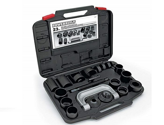 For professional ball joint removal sets, you need lots of receiver tubes. Here's the kit I recommend.