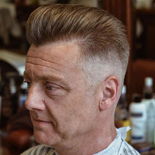 Pompadour with High Fade
