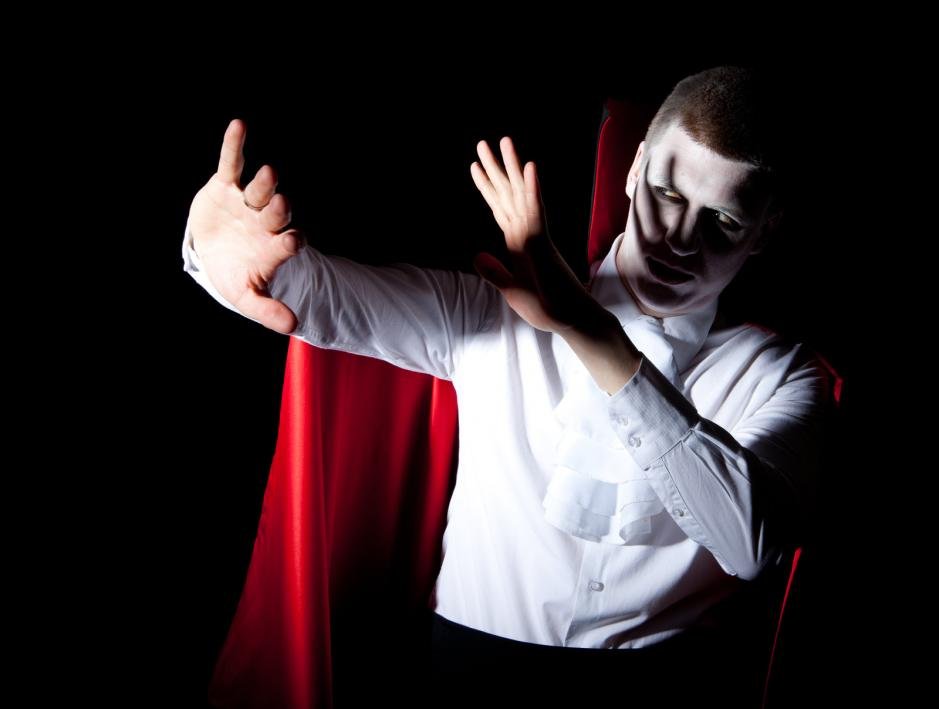 Vampire shying away from the Sun