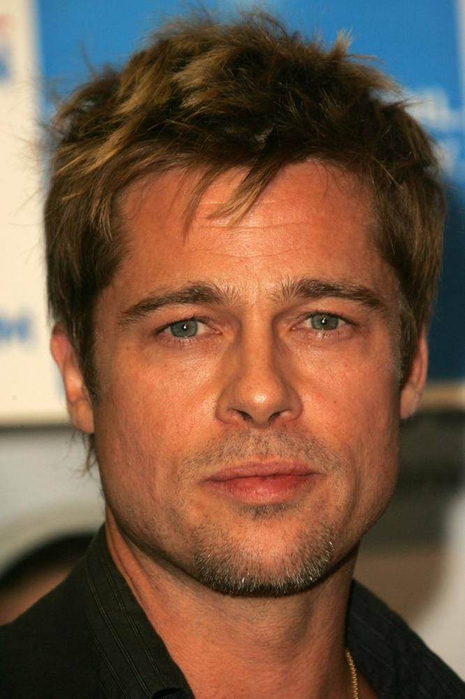 Brad Pitt’s Medium Hairline